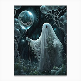 Ghost In The Forest Canvas Print