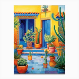 Cactus Garden - Bohemian Art 5 Canvas Print