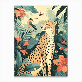 Cheetah In The Jungle 4 Canvas Print