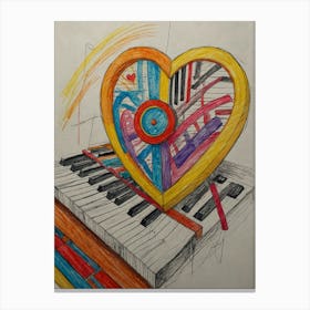Heart Of Music 36 Canvas Print