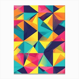 Abstract Triangles 3 Canvas Print