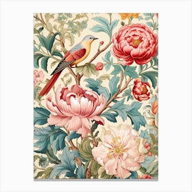Chinese Floral Wallpaper 1 Canvas Print