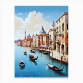 Grand Canal In Venice..3 Canvas Print