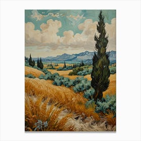 Cypresses Canvas Print