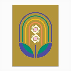 Rainbow Flower Canvas Print