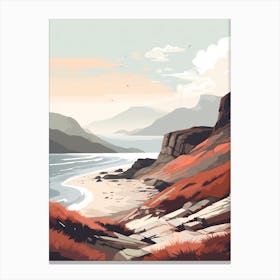 West Highland Coast Path Scotland 4 Hiking Trail Landscape Canvas Print