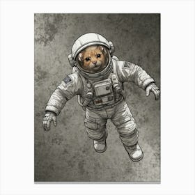 Astronaut Cat 3 Canvas Print