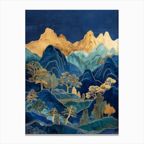 Chinese Mountain Landscape Canvas Print