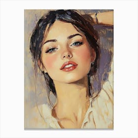 Female Handmade Portrait Canvas Print