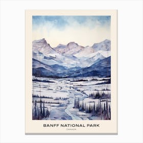 Banff National Park Canada 3 Poster Canvas Print