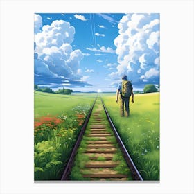 Train Tracks Canvas Print