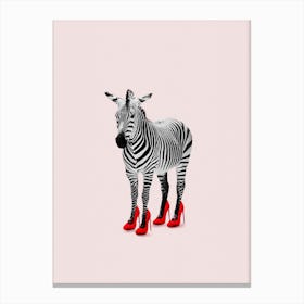 Zebra Heels Canvas Print