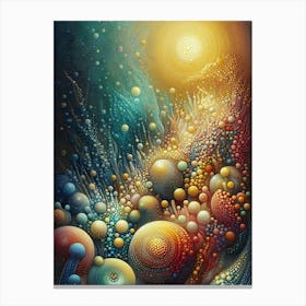 Bubbles And Stars Canvas Print