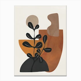 Modern Minimal Abstract Art Shapes 1 Canvas Print