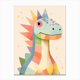 Colourful Dinosaur Ouranosaurus 2 Canvas Print