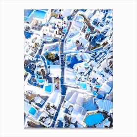 Santorini, Greece. Aerial view #2 Canvas Print