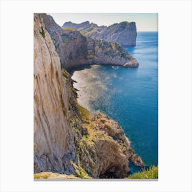 Cap de Formentor on Majorca island, Spain, Rocks and cliffs Canvas Print