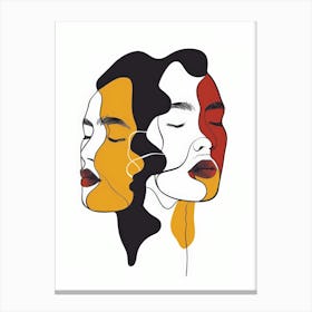 Two Women In Love 5 Canvas Print