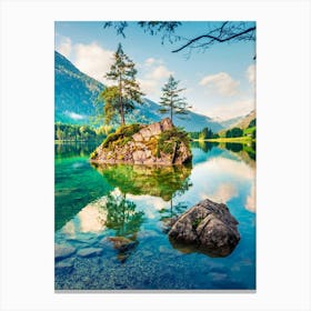 Lake In The Mountains 2 Canvas Print