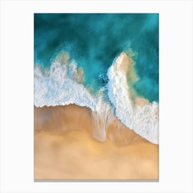 Aerial View Of A Beach 84 Canvas Print