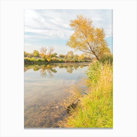 Autumn By The Lake Canvas Print