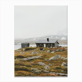 Fjord Homestead Canvas Print