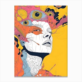 Psychedelic Woman 1 Canvas Print