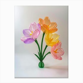 Dreamy Inflatable Flowers Evening Primrose 1 Canvas Print