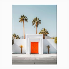 Orange Door In Palm Springs 2 Canvas Print