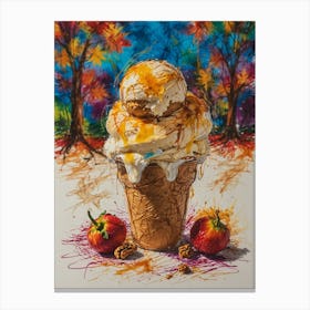 Ice Cream Cone 62 Canvas Print