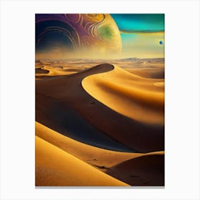Planets In The Desert Canvas Print