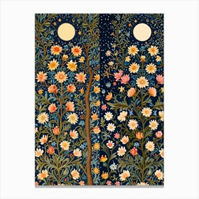 William Morris Moonlight In The Garden 15 Canvas Print