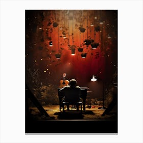 My Stage My Wonderland - Lamp Lit Music World Canvas Print