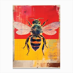 Bee Collage Inspired 3 Canvas Print