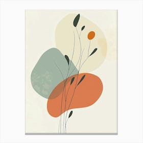 Abstract Flower Painting Canvas Print