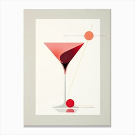 Mid Century Modern Sex On The Beach Floral Infusion Cocktail 7 Canvas Print