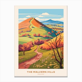 The Malvern Hills England 3 Hike Poster Canvas Print