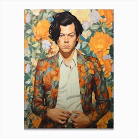 Harry Styles Kitsch Portrait 1 Canvas Print