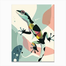Lizard Modern Gecko Illustration 3 Canvas Print