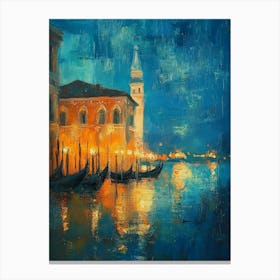 Venice At Night Canvas Print