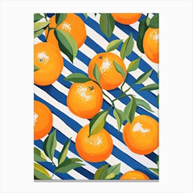 Oranges Fruit Summer Illustration 2 Canvas Print