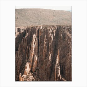 Craggy Canyon Walls Canvas Print