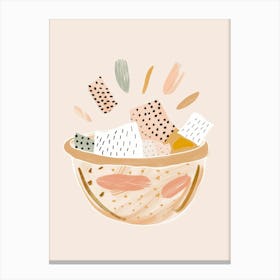 Illustration Of A Bowl 1 Canvas Print