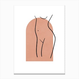 Terracotta Nude Figure 2 Canvas Print