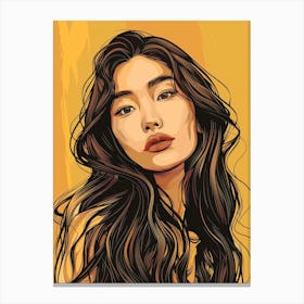 Asian Woman Portrait 1 Canvas Print