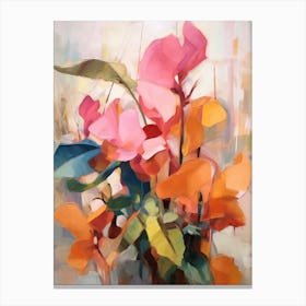 Fall Flower Painting Cyclamen 1 Canvas Print