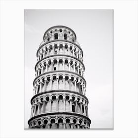 Pisa, Italy,  Black And White Analogue Photography  3 Canvas Print