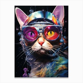 Cat In Space 8 Canvas Print