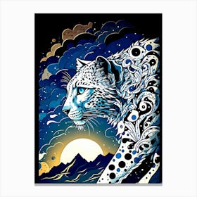 Snow Leopard 1 Canvas Print