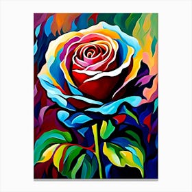 Colorful Rose Canvas Print